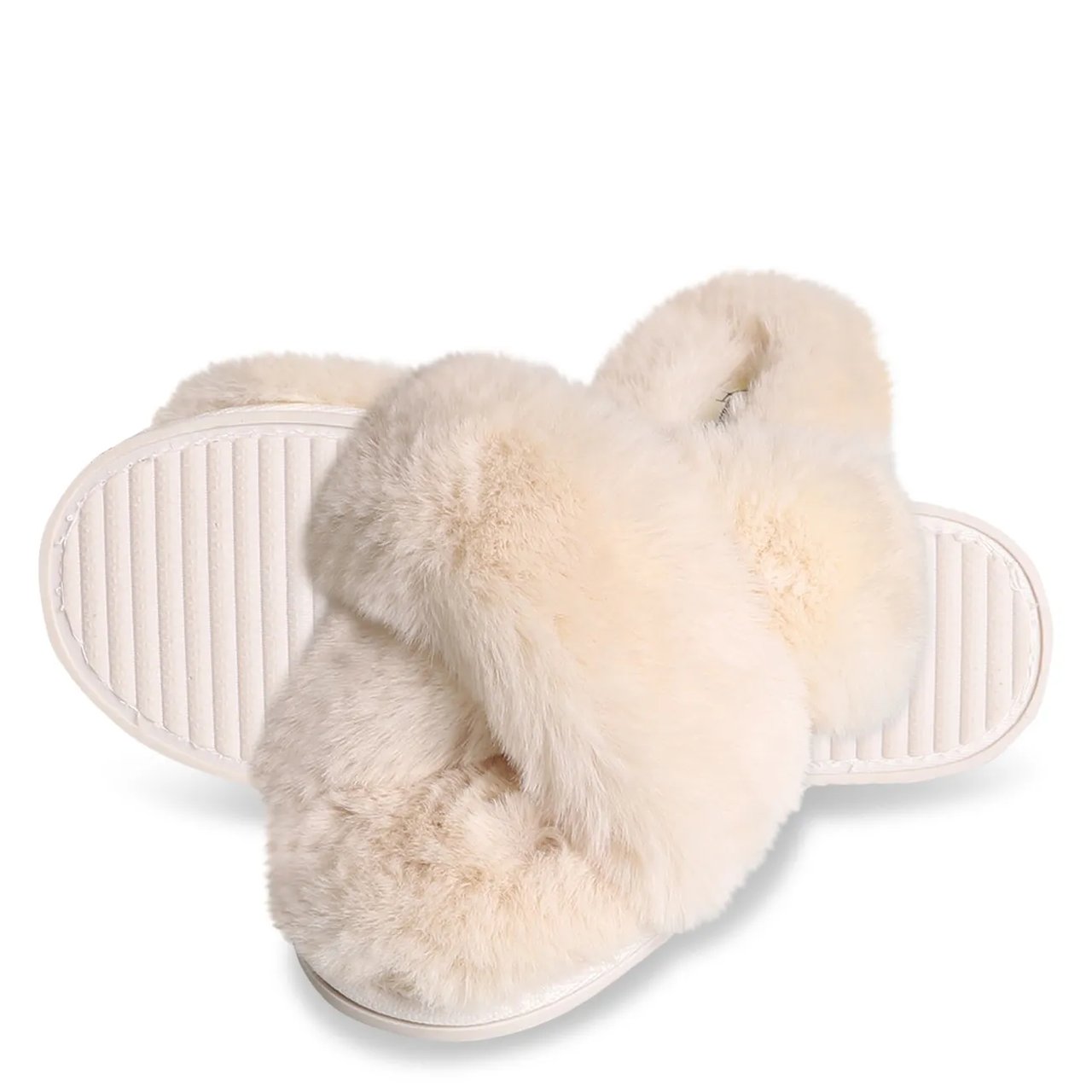 Women's High Plush Slide Slippers