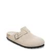 Women's Boston Soft Footbed Narrow Width Clog WHITE SUEDE view