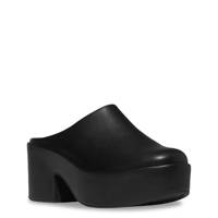 Women's Platfform Heeled Mule ALL BLACK view