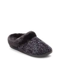 Women's Lux Rib Knit Slipper BLACK view