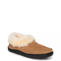 Women's Cozy Indoor Moccasin Slipper Chestnut Suede view