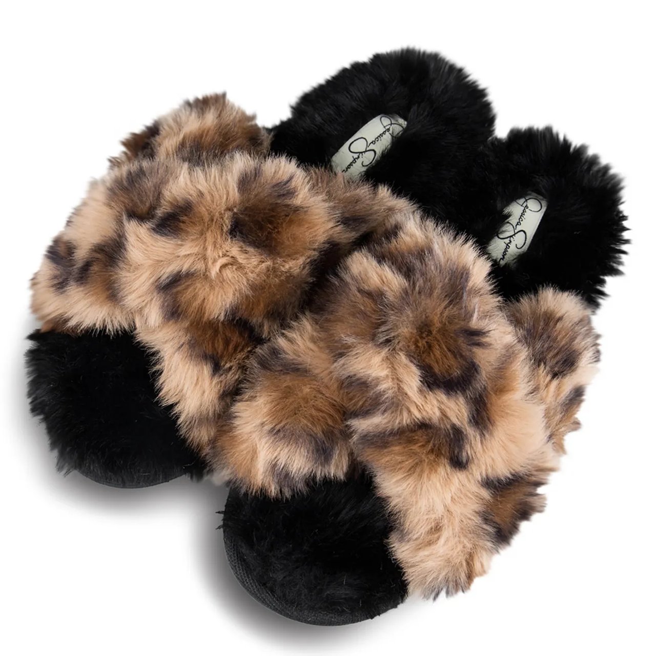 Women's High Plush Slide Slippers