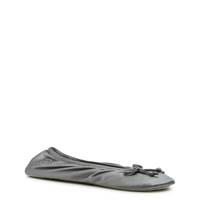 Women’s Stretch Satin Classic Ballerina Slipper GREY view