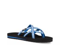 Olowahu Striped Flip Flop Royal Blue/Multicolor view