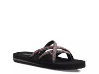 Olowahu Striped Flip Flop Black/Multicolor view
