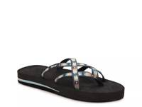 Olowahu Striped Flip Flop Navy Blue/Multicolor view