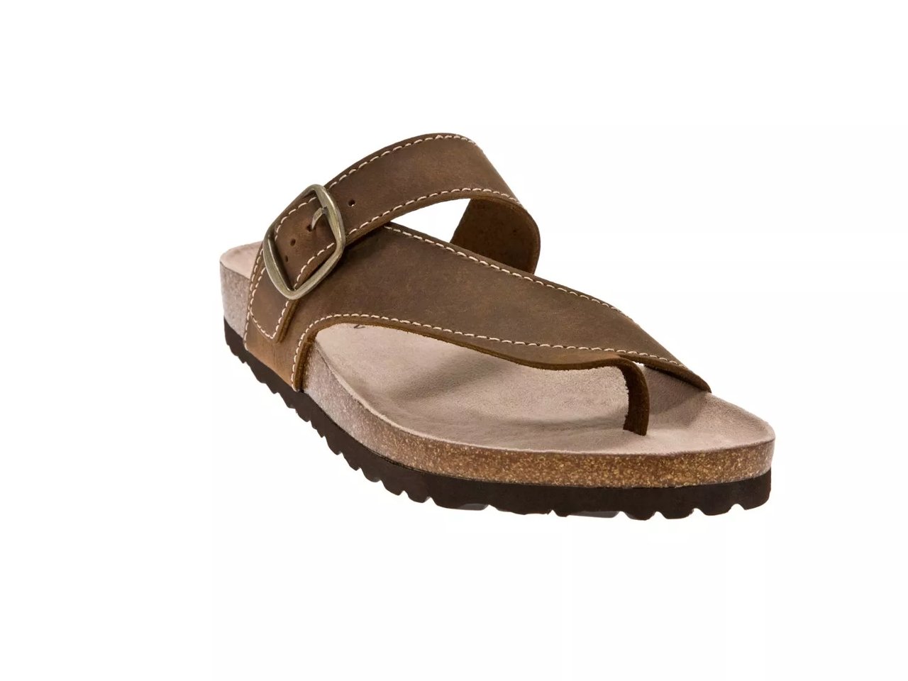 Carly Nubuck Flat Sandal