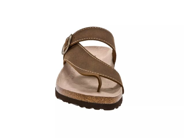 Carly Nubuck Flat Sandal