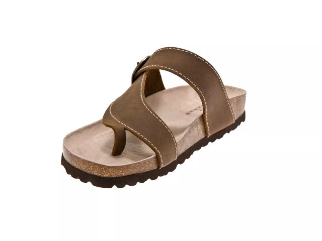 Carly Nubuck Flat Sandal