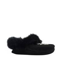 Women's Tipi Moccasin Slipper Black view