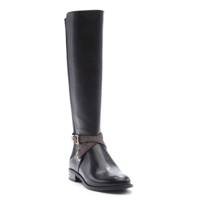 Women's Rachel Riding Boot BLACK/BROWN LEATHER view