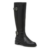 Women's Sham Wide Width Wide Calf Knee High Riding Boot BLACK WIDE view