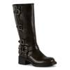 Women's Clara Moto Tall Boot DARK BROWN view