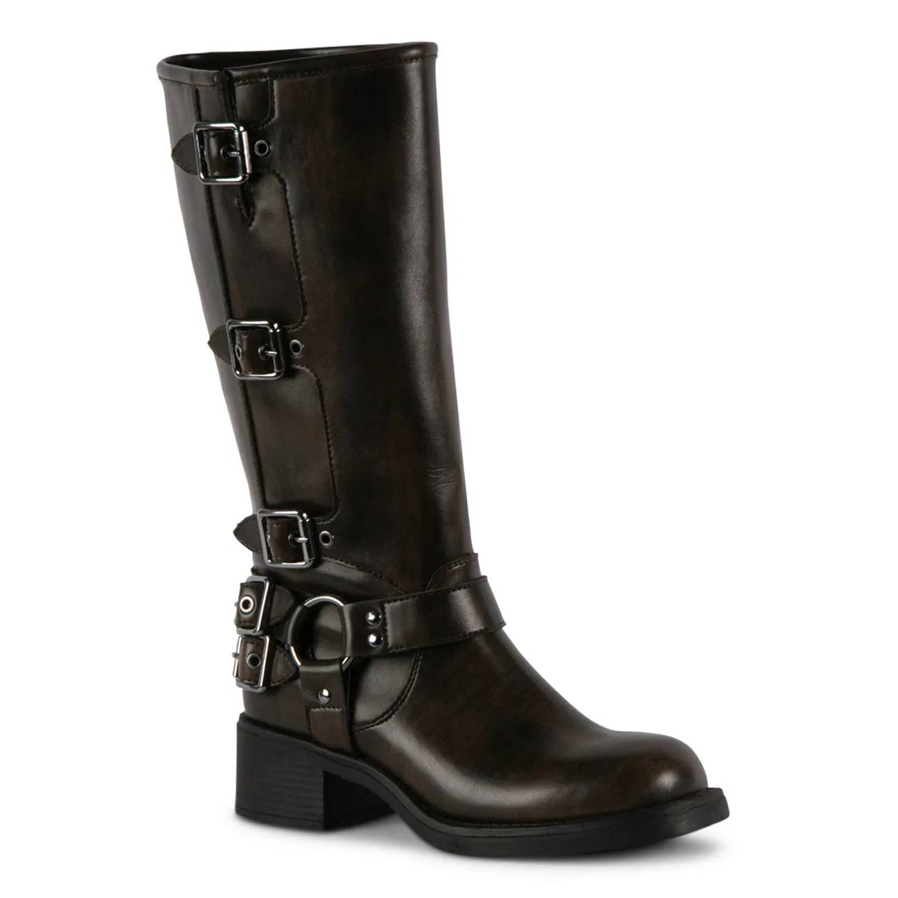 madden girl by Steve Madden Women's Clara Moto Tall Boot