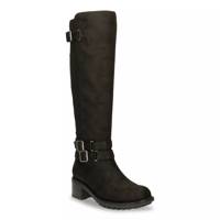 Stretch Knee High Boot Black view