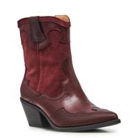 Women's Western Wide Width Bootie BROWN view