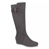 Gavina Wide Width Knee High Boot GUNMETAL WIDE view