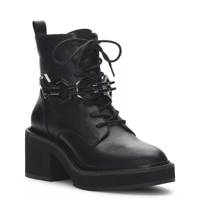 Keltana Moto Combat Bootie Black Leather view