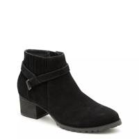 Inside Zipper Bootie Black Suede view