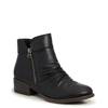 Women's Jennifer Ruched Bootie Black view