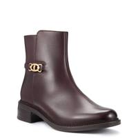 Women's Maye Kaylie Bootie MERLOT LEATHER WIDE view