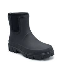 Women's Deanna Lug Neoprene Chelsea Rain Boot BLACK view