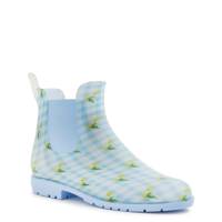 Women's Swankie Tulips Rain Boot BLUE/YELLOW view