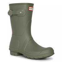 Women's Tri-Colour Logo Backstrap Short Rain Boot LICHEN GREEN view