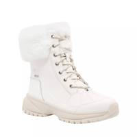 Women's Yose Fluff Waterproof Winter Boot WHITE LEATHER view