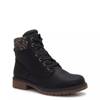 Women's Erika Waterproof Wide Width Winter Combat Bootie Black Wide view