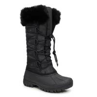 Women's High Lace-Up Boot Black view