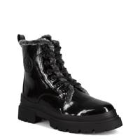 Women's Lyn Waterproof Winter Combat Boot BLACK PATENT view