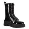 Women's Lynda Waterproof Winter Combat Boot BLACK PATENT view