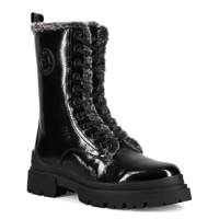 Women's Lynda Waterproof Winter Combat Boot BLACK PATENT view
