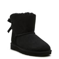 Women's Mini Bailey Bow II Boot BLACK SUEDE view