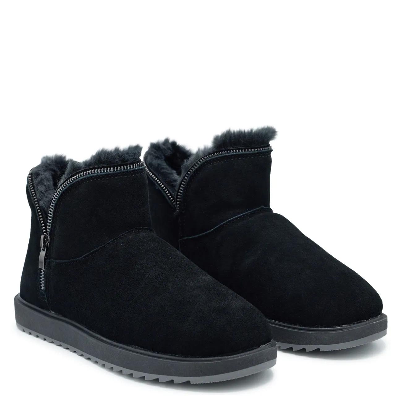 Women's Casual Cozy Bootie with Zip