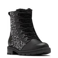 Women's Lennox Lace Cozy Winter Boot BLACK/BLACK LEATHER view