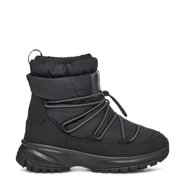 靴/バッグ UGG YOSE PUFF MARBLE UGG Yose Puff boots in black | ASOS