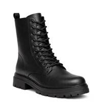 ELEMENTS WP LACE UP COMBAT BOOT BLACK LEATHER 0 view
