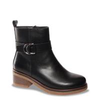 Women's Diora Waterproof Bootie BLACK LEATHER view
