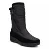 Women's Double Zip Waterproof Wide Width Winter Boot Black Wide view