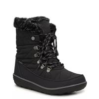 Women's Lace-Up Winter Bootie Black view