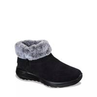 Women's On the Go Joy Savvy Wide Width Winter Bootie BLACK/GREY WIDE SUEDE view
