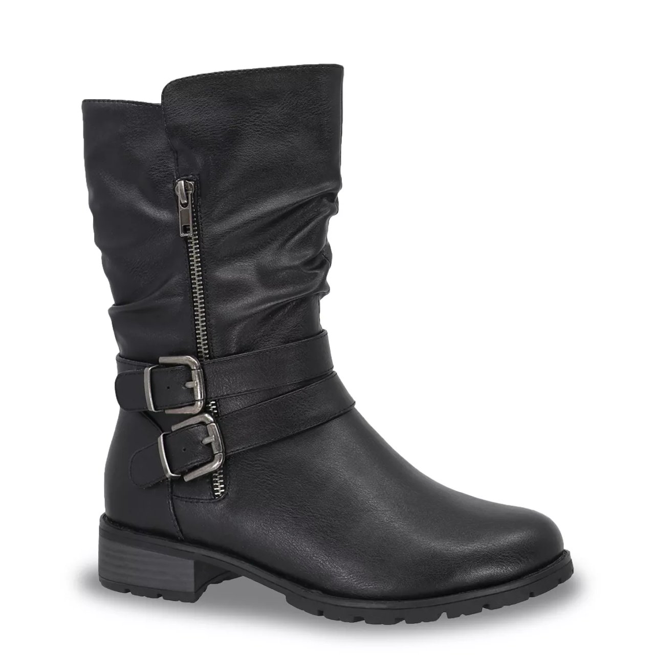 Queens-01 Waterproof Wide Width Moto Boot
