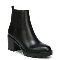 Women's Waterproof Bootie BLACK LEATHER WIDE view
