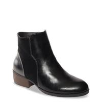 Women's Eden Waterproof Wide Width Bootie BLACK LEATHER WIDE view