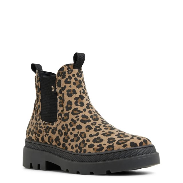 Timberland - Roxie Lane - Stivaletti Chelsea beige in pelle nabuk con suola spessa