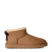 Women's Ultra Mini Bailey Bow Bootie CHESTNUT SUEDE view