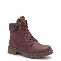 Women's Erika Waterproof Winter Combat Bootie Burgundy view