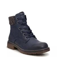 Women's Erika Waterproof Winter Combat Bootie NAVY view